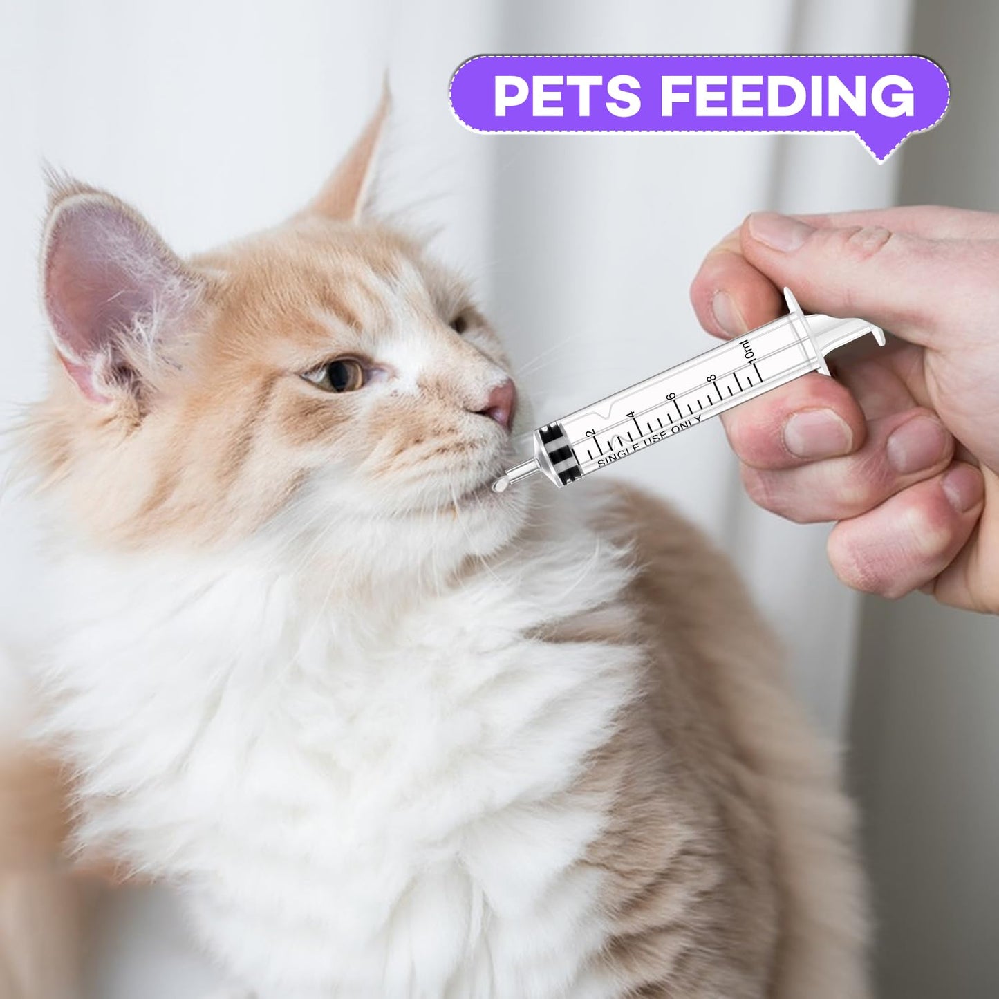 30 PCS 10ml Oral Syringe With Cap, Plastic Syringes without Needle for Medicine Dropper, Feeding Pets, Liquid Measuring, Handicrafts, Individually Sealed, Luer Slip