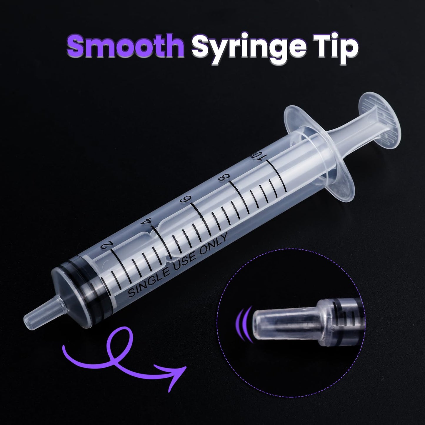 30 PCS 10ml Oral Syringe With Cap, Plastic Syringes without Needle for Medicine Dropper, Feeding Pets, Liquid Measuring, Handicrafts, Individually Sealed, Luer Slip
