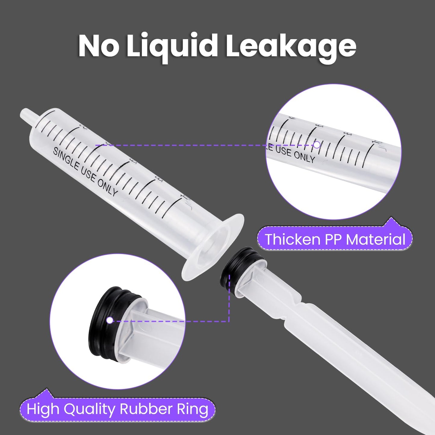 30 PCS 10ml Oral Syringe With Cap, Plastic Syringes without Needle for Medicine Dropper, Feeding Pets, Liquid Measuring, Handicrafts, Individually Sealed, Luer Slip